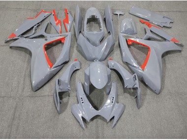 Nardo and Red Trim 06-07 Suzuki GSXR 600-750 Fairings