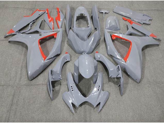 Nardo and Red Trim 06-07 Suzuki GSXR 600-750 Fairings Nardo and Red Trim 06-07 Suzuki GSXR 600-750 Fairings