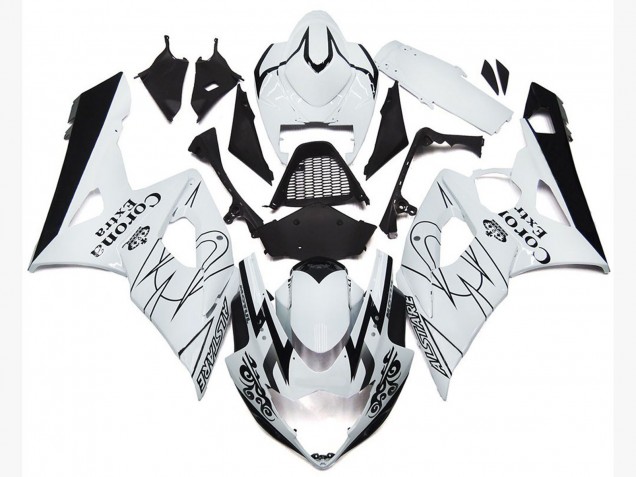 OEM White Corona Style 05-06 Suzuki GSXR 1000 Fairings OEM White Corona Style 05-06 Suzuki GSXR 1000 Fairings