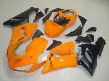 Orange Black 05-06 Kawasaki ZX6R Fairings