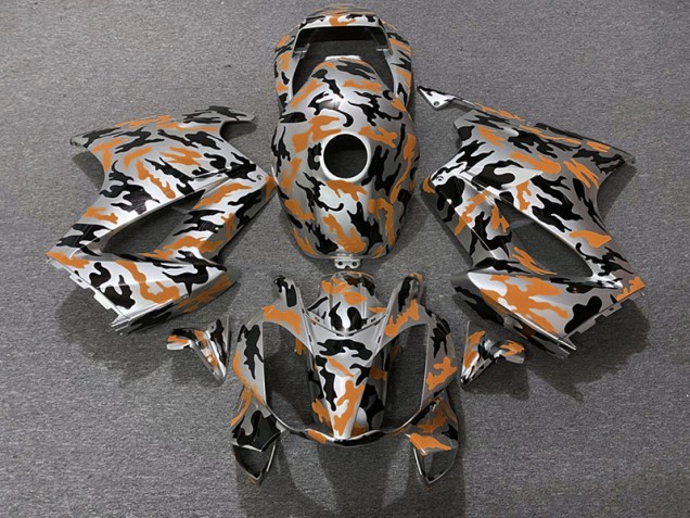 Orange Camo 02-12 Honda VFR800 Fairings