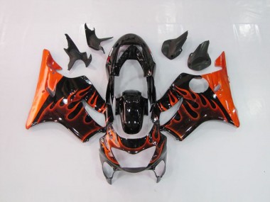 Orange Flame 99-00 Honda CBR600 F4 Fairings