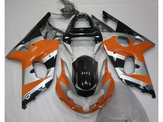 Orange Silver OEM Style 00-02 Suzuki GSXR 1000 Fairings Orange Silver OEM Style 00-02 Suzuki GSXR 1000 Fairings