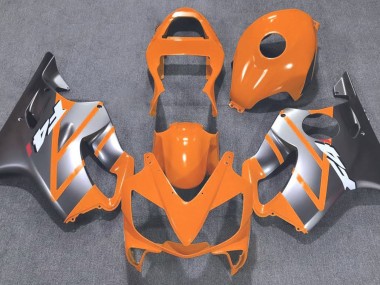 Orange and Matte Silver 01-03 Honda CBR600 F4i Fairings