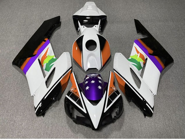 Orange and Purple Flag 04-05 Honda CBR1000RR Fairings Orange and Purple Flag 04-05 Honda CBR1000RR Fairings