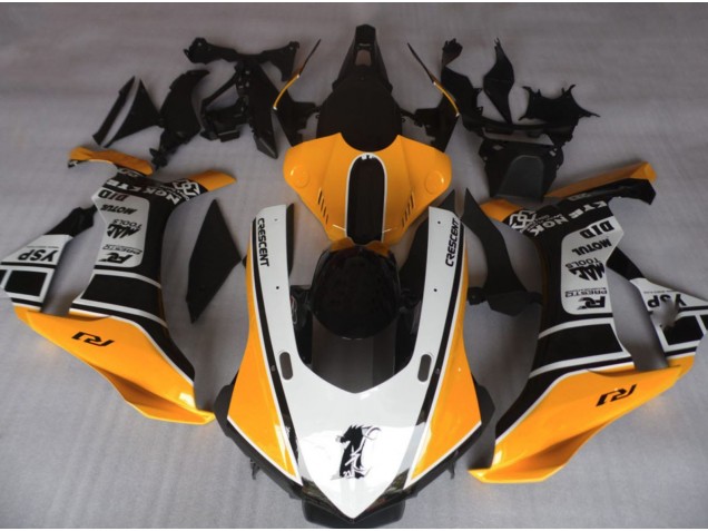 Orange and White 15-19 Yamaha R1 Fairings Orange and White 15-19 Yamaha R1 Fairings