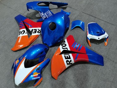 Pearl Blue Repsol Style 08-11 Honda CBR1000RR Fairings