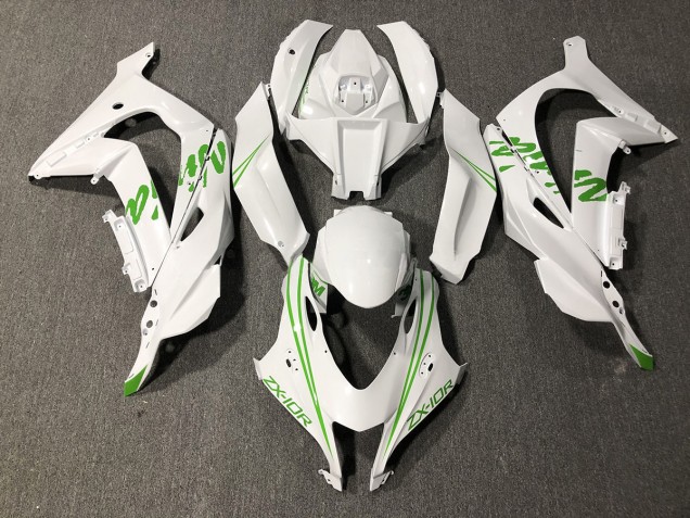 Pearl Green White Kawi 16-19 Kawasaki ZX10R Fairings Pearl Green White Kawi 16-19 Kawasaki ZX10R Fairings