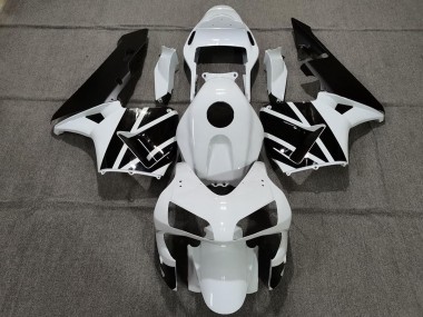 Pearl White and Black 03-04 Honda CBR600RR Fairings