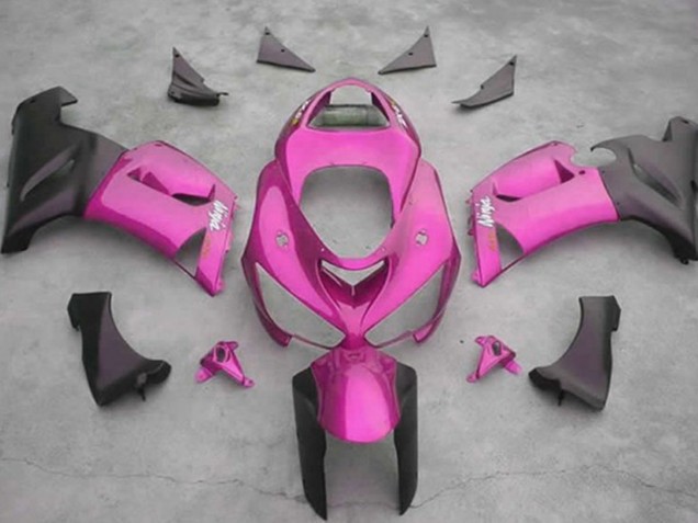 Pink 05-06 Kawasaki ZX6R Fairings Pink 05-06 Kawasaki ZX6R Fairings