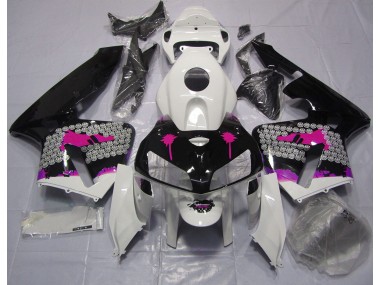Pink Splatter on Gloss Black 05-06 Honda CBR600RR Fairings