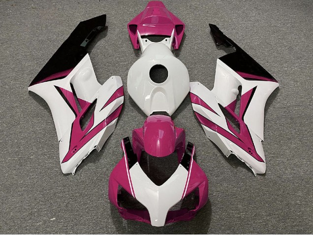 Pink White and Gloss Black 04-05 Honda CBR1000RR Fairings Pink White and Gloss Black 04-05 Honda CBR1000RR Fairings