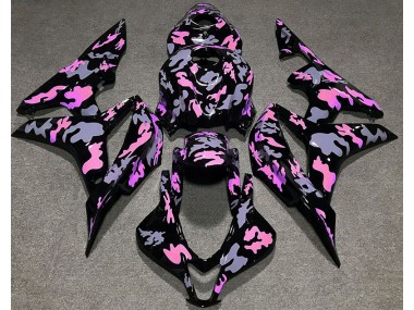 Pink and Grey Camouflage 07-08 Honda CBR600RR Fairings