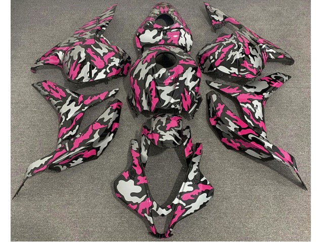 Pink and Silver Camo 09-12 Honda CBR600RR Fairings Pink and Silver Camo 09-12 Honda CBR600RR Fairings