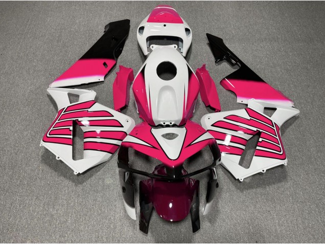 Pink and White Wings 05-06 Honda CBR600RR Fairings Pink and White Wings 05-06 Honda CBR600RR Fairings