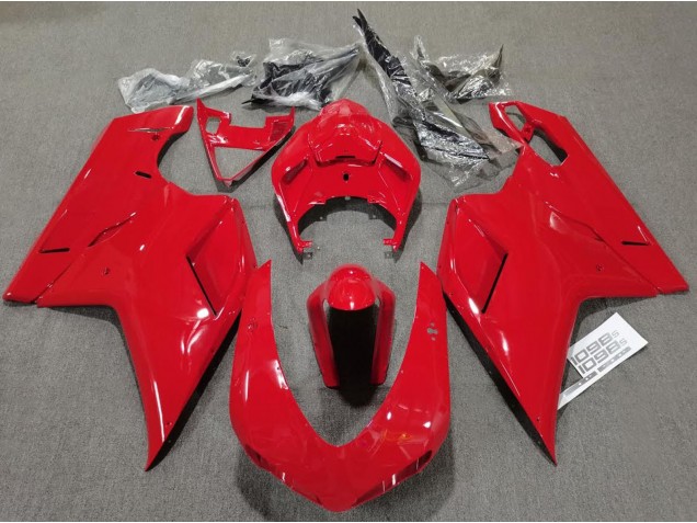 Plain Gloss Red 07-14 Ducati Ducati 848 1098 1198 Fairings Plain Gloss Red 07-14 Ducati Ducati 848 1098 1198 Fairings