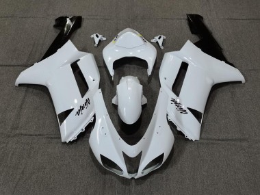 Plain White Gloss 07-08 Kawasaki ZX6R Fairings