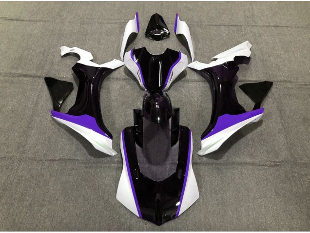 Purple Black and White 15-19 Yamaha R1 Fairings Purple Black and White 15-19 Yamaha R1 Fairings