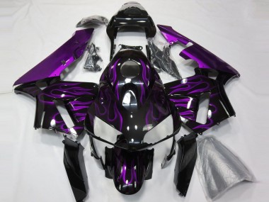 Purple Flames 03-04 Honda CBR600RR Fairings