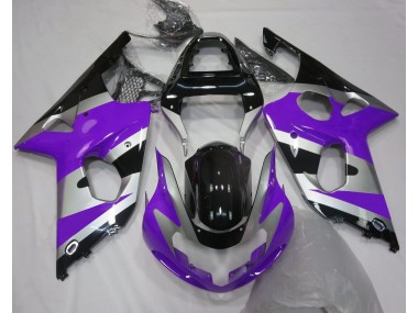 Purple Silver OEM Style 00-02 Suzuki GSXR 1000 Fairings