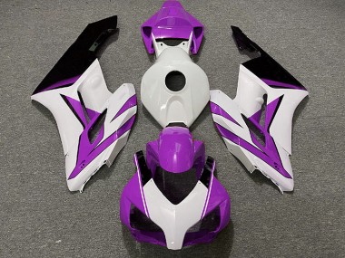 Purple White and Gloss Black 04-05 Honda CBR1000RR Fairings
