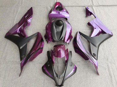 Purple and Matte Black 07-08 Honda CBR600RR Fairings