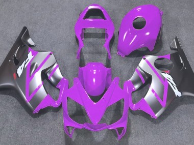 Purple and Matte Silver 01-03 Honda CBR600 F4i Fairings
