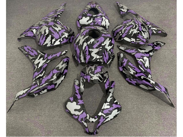 Purple and Silver Camo 09-12 Honda CBR600RR Fairings Purple and Silver Camo 09-12 Honda CBR600RR Fairings