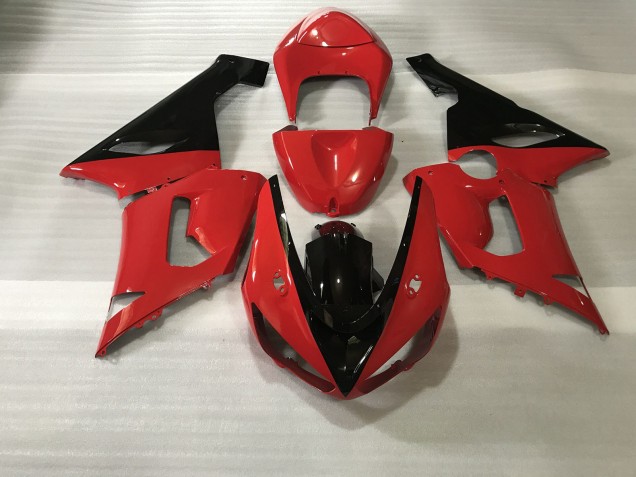 Red & Black 05-06 Kawasaki ZX6R Fairings Red & Black 05-06 Kawasaki ZX6R Fairings