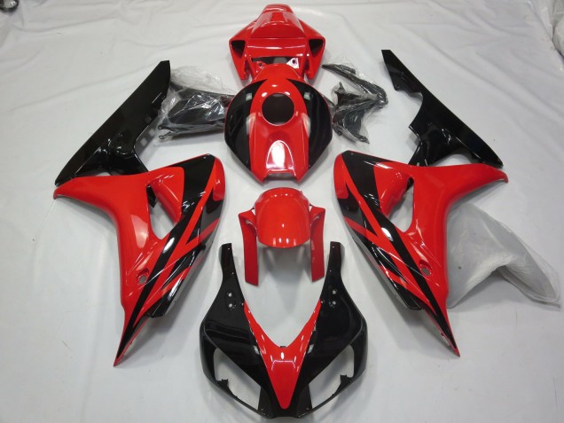 Red Black OEM Style No Decals 06-07 Honda CBR1000RR Fairings Red Black OEM Style No Decals 06-07 Honda CBR1000RR Fairings