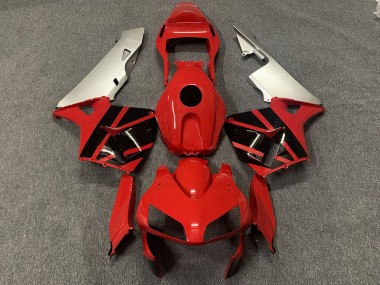 Red Black and Silver 03-04 Honda CBR600RR Fairings