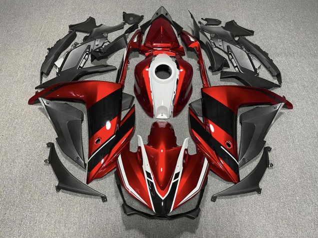 Red Black and White 15-18 Yamaha R3 Fairings Red Black and White 15-18 Yamaha R3 Fairings