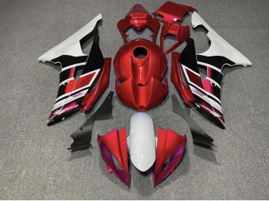 Red Black and White OEM Style 08-16 Yamaha R6 Fairings