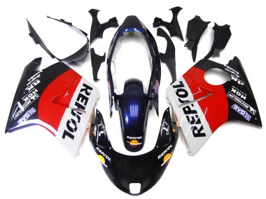 Red Black and White Repsol 96-07 Honda CBR1100XX Fairings