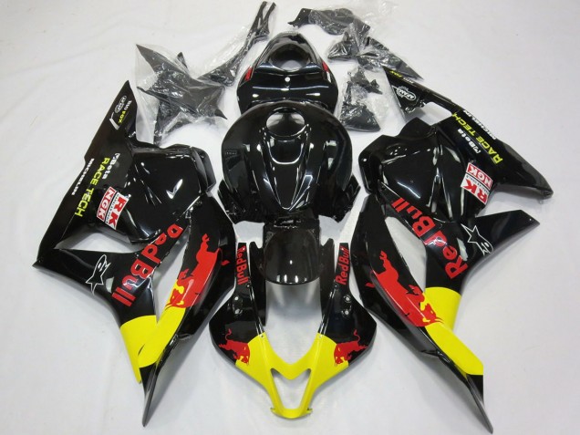 Red Bull Gloss Black 09-12 Honda CBR600RR Fairings Red Bull Gloss Black 09-12 Honda CBR600RR Fairings