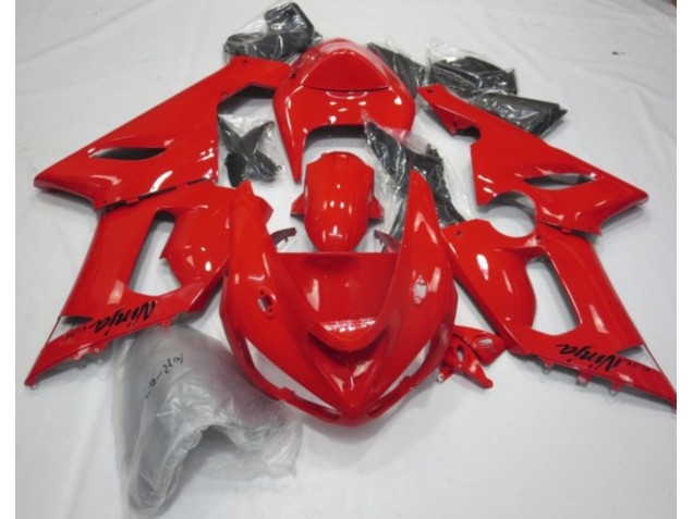 Red Gloss 05-06 Kawasaki ZX6R Fairings Red Gloss 05-06 Kawasaki ZX6R Fairings