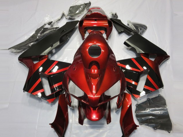 Red & Gloss Black Design 05-06 Honda CBR600RR Fairings Red & Gloss Black Design 05-06 Honda CBR600RR Fairings