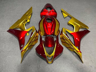 Red & Gold 07-08 Honda CBR600RR Fairings