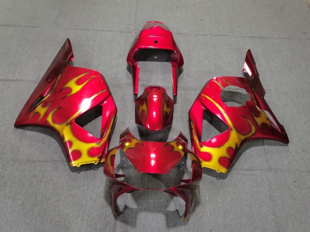 Red & Gold Style 02-03 Honda CBR954RR Fairings Red & Gold Style 02-03 Honda CBR954RR Fairings