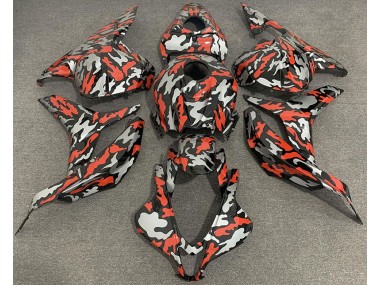 Red Grey Camo 09-12 Honda CBR600RR Fairings