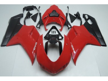 Red Matte Black 07-14 Ducati Ducati 848 1098 1198 Fairings
