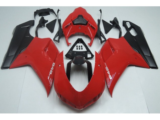 Red Matte Black 07-14 Ducati Ducati 848 1098 1198 Fairings Red Matte Black 07-14 Ducati Ducati 848 1098 1198 Fairings