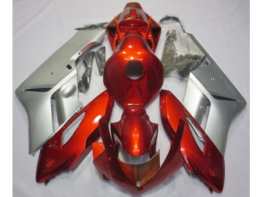 Red Silver 04-05 Honda CBR1000RR Fairings