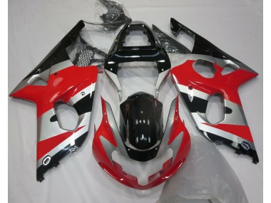 Red Silver OEM Style 00-02 Suzuki GSXR 1000 Fairings