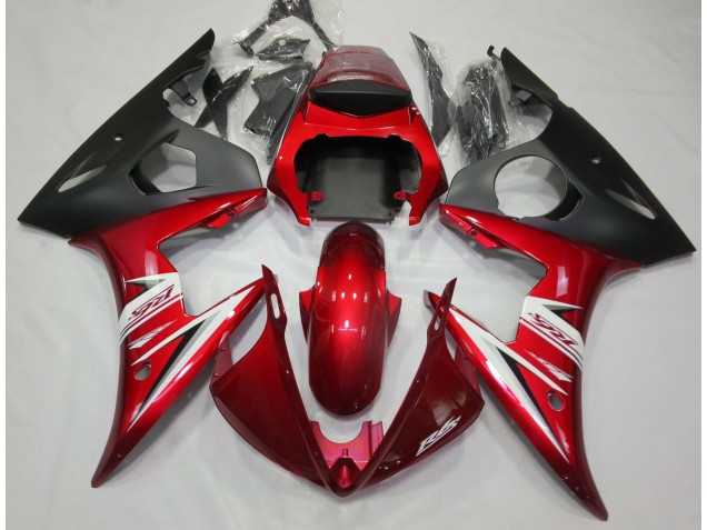 Red & White 03-04 Yamaha R6 Fairings Red & White 03-04 Yamaha R6 Fairings