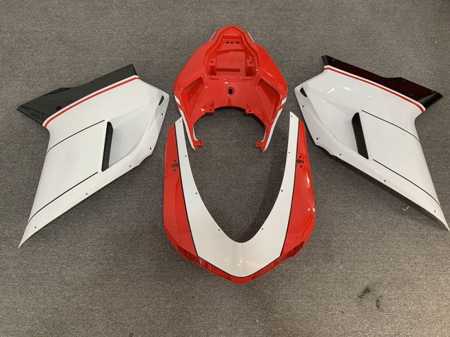 Red White 07-14 Ducati Ducati 848 1098 1198 Fairings