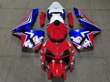 Red White and Blue 69 05-06 Honda CBR600RR Fairings
