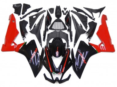 Red and Black 10-15 Aprilia RSV4 1000 Fairings