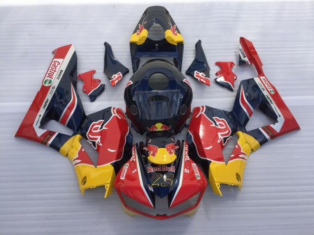 Red and Blue Bull 13-23 Honda CBR600RR Fairings Red and Blue Bull 13-23 Honda CBR600RR Fairings