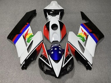 Red and Blue Flag 04-05 Honda CBR1000RR Fairings